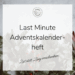 Cover Adventskalenderheft